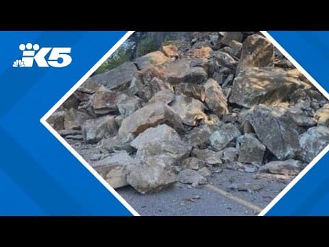 Chuckanut Drive could be closed for up to a week after rockslide