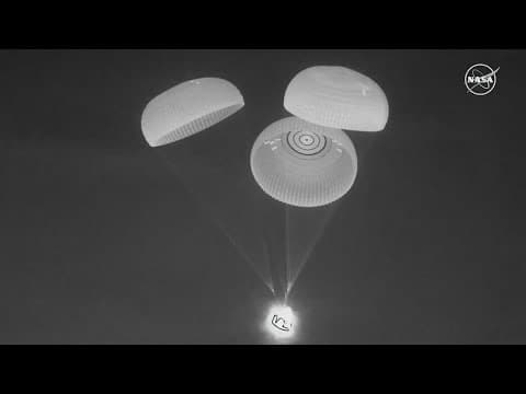 NASA astronauts return to earth after 197 days in space