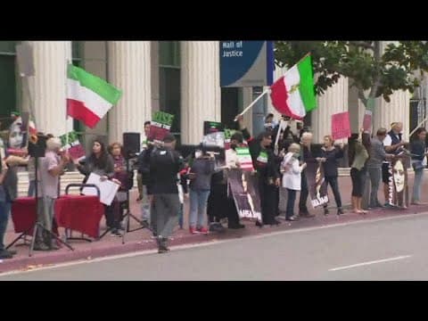 Protest fighting for freedom in Iran hits streets of Downtown San Diego