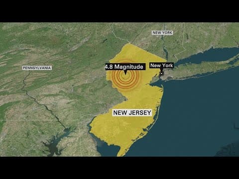 Earthquake centered near New York City rattles much of the Northeast