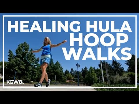 Lake Oswego woman out 'hooping' the roads while walking