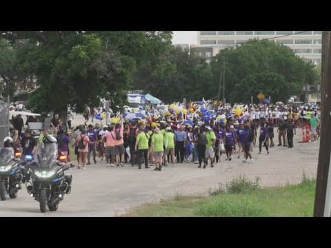 Walk for Freedom attendees celebrate Juneteenth, honoring Opal Lee despite her absence