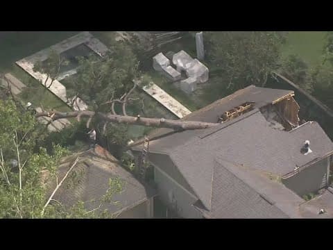 Aerial tour of destruction caused by Beryl across Houston