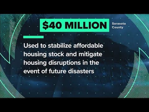 10 Investigates: How Sarasota County has allocated more than $200 million in funds for hurricane rec