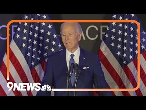Biden makes 1st public appearance after leaving the Oval Office