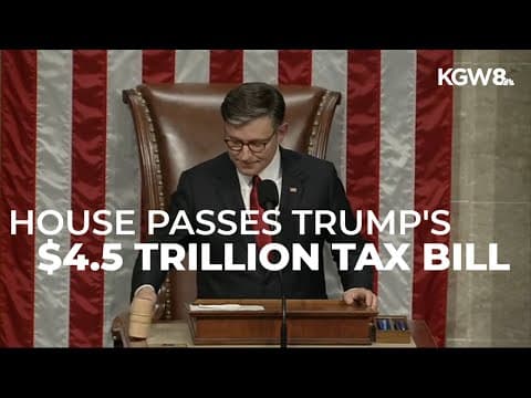House passes Trump's $4.5 trillion tax and cuts bill