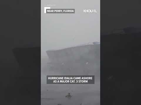 Hurricane Idalia: Wind damages gas station near Perry, Florida #shorts