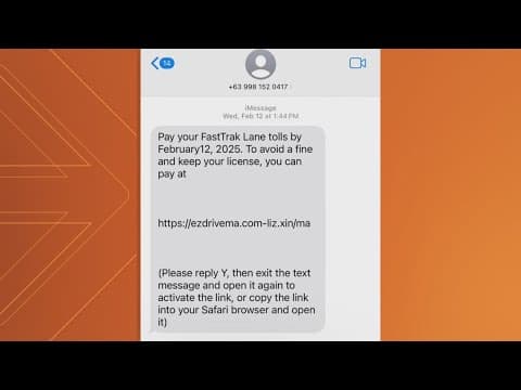 SCAM ALERT | Unpaid toll texts are a scam
