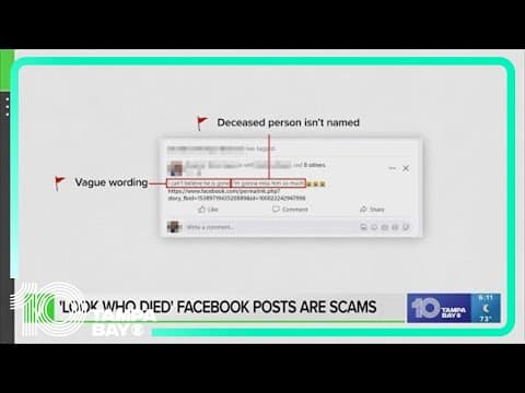 ‘I can’t believe he’s gone’ and ‘look who died’ Facebook posts are scams