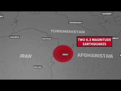 2 earthquakes rock western Afghanistan