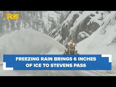 Stevens Pass could remain closed through Tuesday after freezing rain