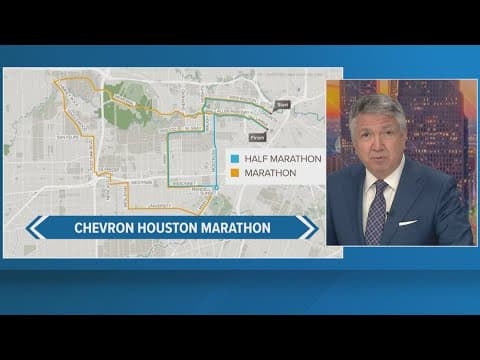 Chevron Houston Marathon causes street closures on Sunday