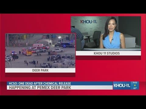 One dead after chemical release at PEMEX Deer Park facility