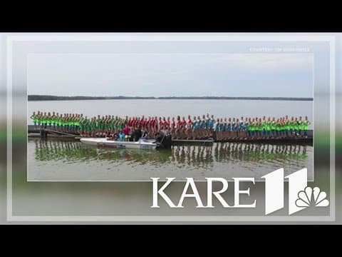 73 water skiers pulled by single boat on Lake Dubay