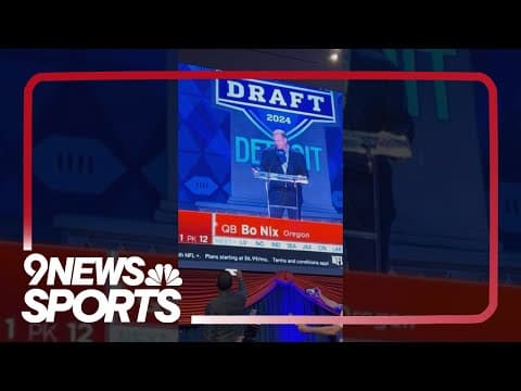 Bo Nix selected by Denver Broncos in 2024 NFL Draft: Watch party reacts to 12th overall pick