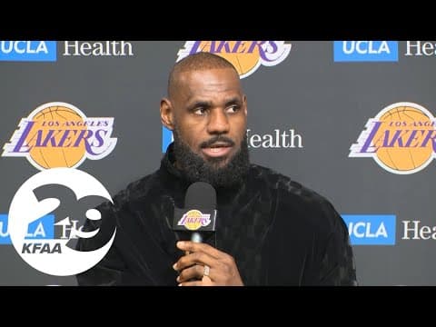 LeBron James post-game interview | Dallas Mavericks vs. Los Angeles Lakers