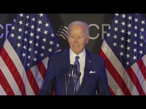 Former President Biden speaks for first time since leaving office
