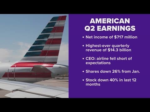 American Airlines releases second-quarter earnings