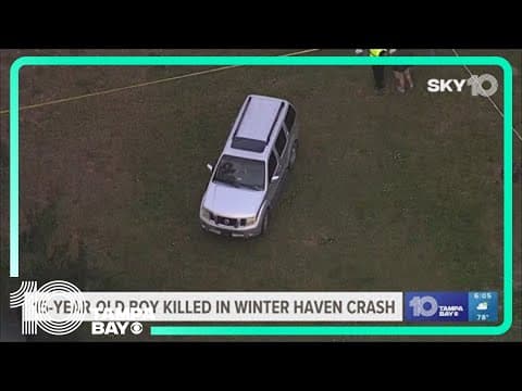 15-year-old boy hit, killed in Winter Haven crash