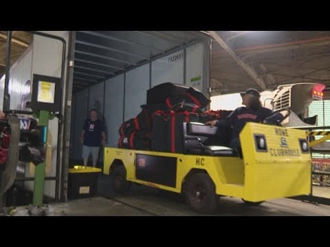Houston Astros load truck for spring training 2025