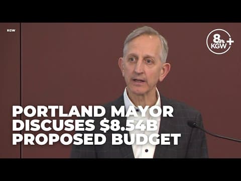 Portland mayor outlines proposed $8.54B budget