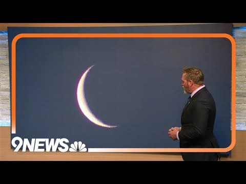 The sun was chasing the moon on Wednesday morning