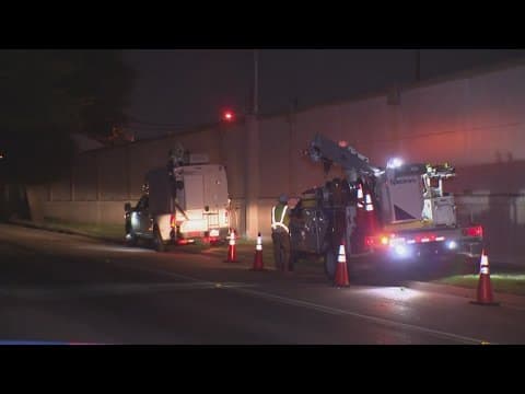 Dallas North Tollway closed in both directions after crash and downed power pole