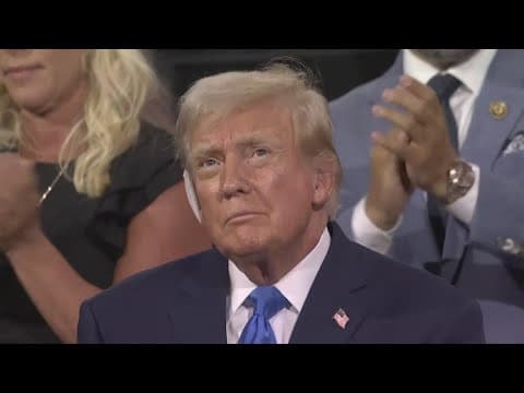 Former President Donald Trump asks for your vote