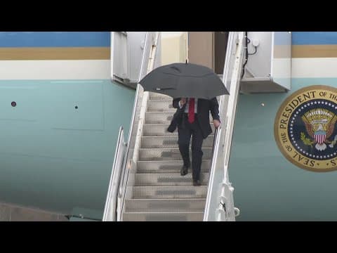 Trump makes history as the first president to attend the Super Bowl while in office