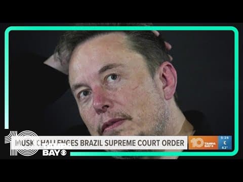Elon Musk challenges Brazil Supreme Court order
