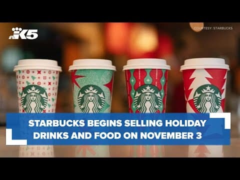 Starbucks begins selling holiday drinks, food on Nov. 3