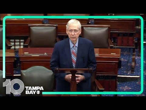 Mitch McConnell mentions his health on Senate floor
