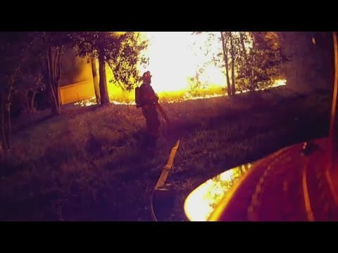 Slidell firefighters battle structure fire in Louisiana