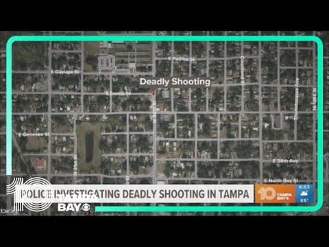 Police investigating after man killed in Tampa shooting