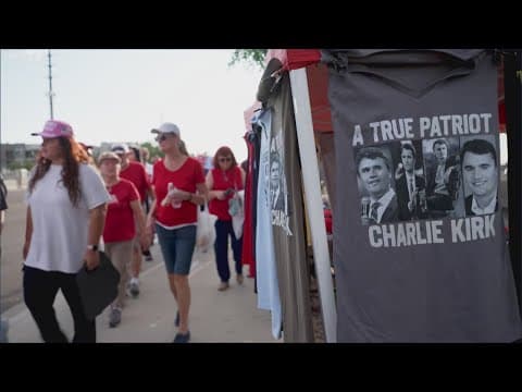 Tens of thousands of supporters pack Glendale, Arizona stadium for Charlie Kirk memorial