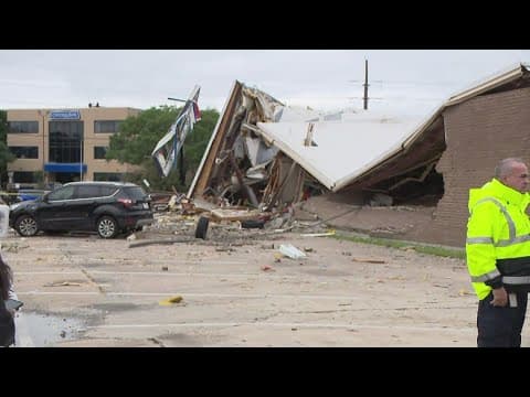 Brief tornado causes significant damage to strip mall, collapses building in Katy area, NWS confirms