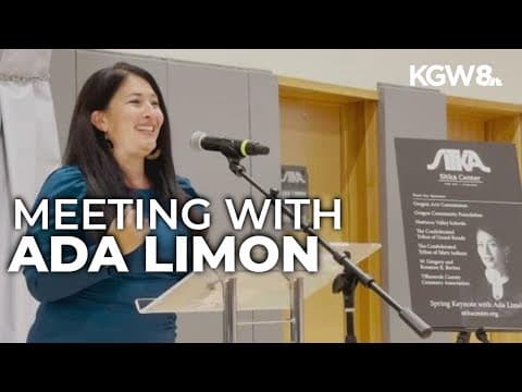 Hundreds turn out to see US Poet Laureate Ada Limón in Oregon