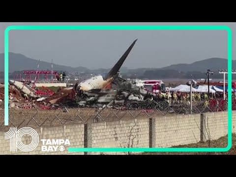 At least 177 dead after plane skids off runway in South Korea, officials say