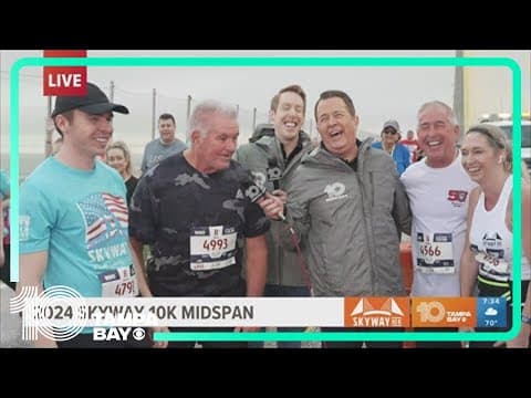 Skyway 10K 2024: Family runners reach the midspan