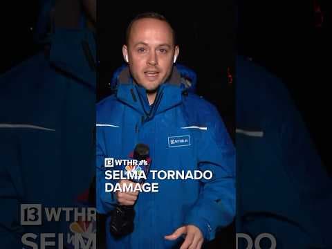 Tornado damages half the structures in Selma, Indiana