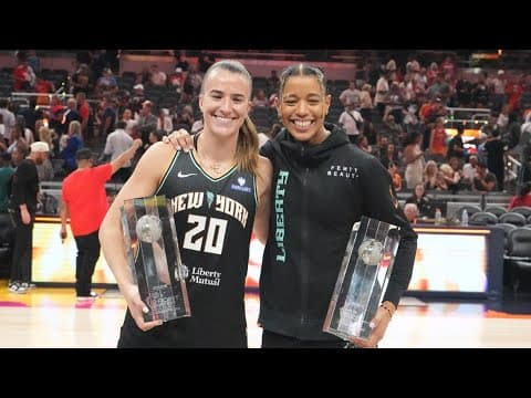 Sabrina Ionescu wins 3-point contest, Natasha Cloud claims skills competition in Liberty sweep