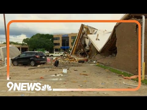 Tornado significantly damages buildings in Katy, Texas