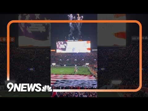 Spencer Crandall sings national anthem at Denver Broncos vs. New England Patriots game 2023