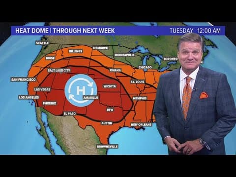 DFW Weather: Tropical Storm Debby rolls through the East Coast, hot temps sticking in North Texas