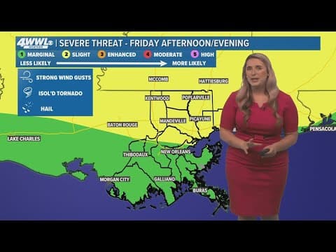 Weather: Heavy rainstorms Friday, some hail expected and cool Saturday