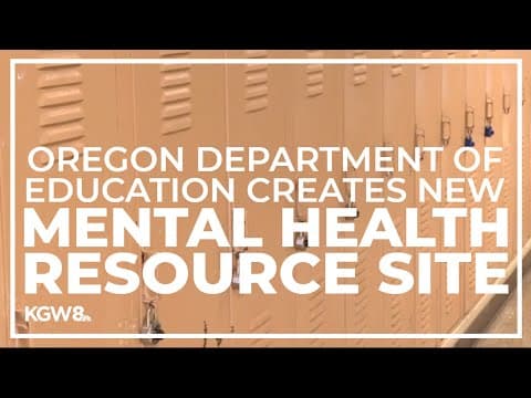 Oregon Department of Education launches mental health resource site