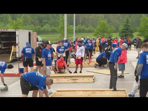 Colts team up for Habitat For Humanity build