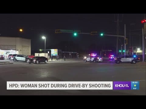 HPD: Woman injured in drive-by shooting in northwest Houston