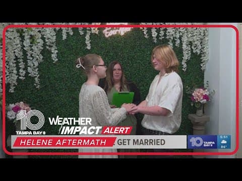 Community helps couple that almost lost everything from Helene get married