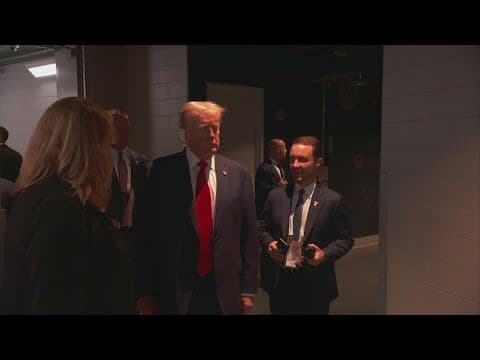 Trump makes first public appearance at RNC